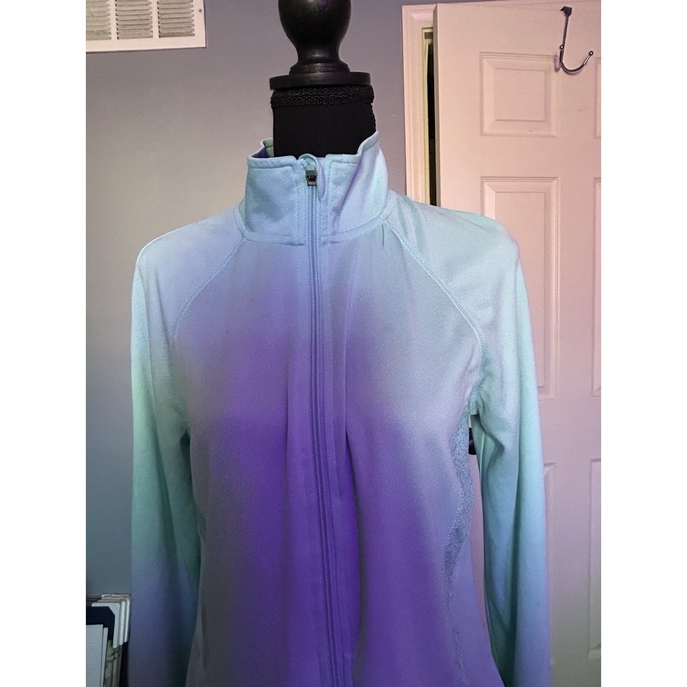Danskin Now Women's Medium 8-10 Mint Green Zip Up Jacket - Picture 2 of 3